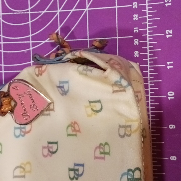 Dooney & Bourke - VINTAGE & RARE 'IT GIRL' Monogram Rainbow Bag w/ leather patch - Picture 16 of 17